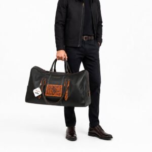 Vintage Leather Duffle Bag